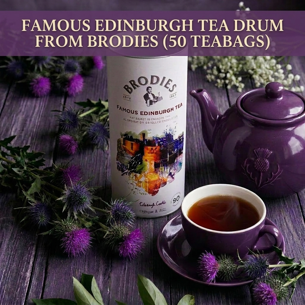 Afternoon Tea Hamper Gift Set includes Edinburgh Tea, Fudge, Shortbread, Assorted Biscuits |