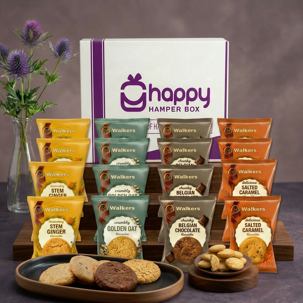 Biscuit Hamper Gift Set x 16 Packs of Assorted Walkers Biscuits Twin Pack