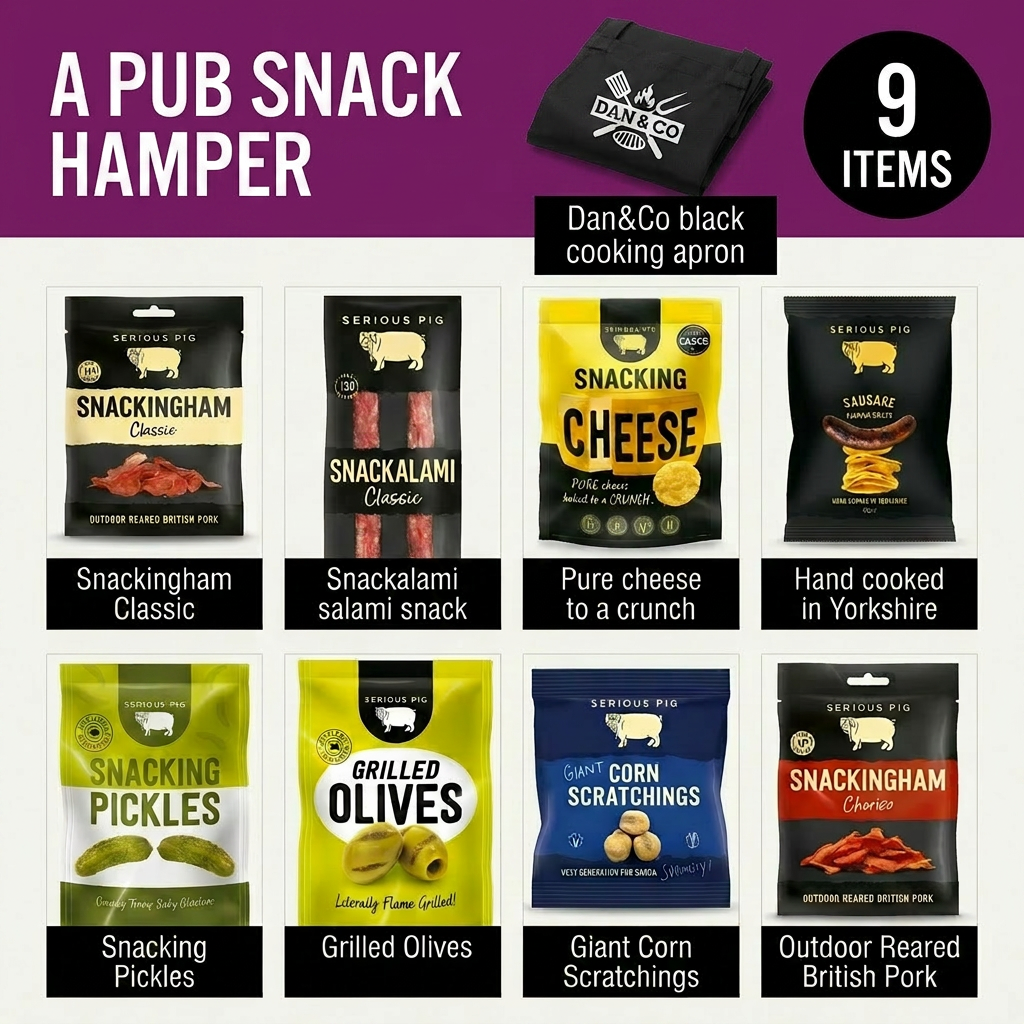 Savoury Snack Hamper with Cooking Apron